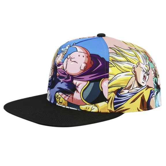 Dragon Ball Z Majin Buu & Goku Sublimation Panel Baseball Cap
