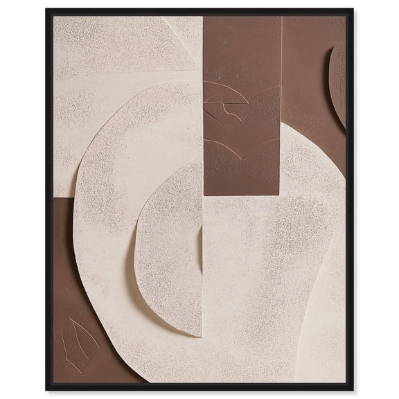 Engraved depths Canvas Print Boho Art by Art Remedy, Black Frame, 16 x 20