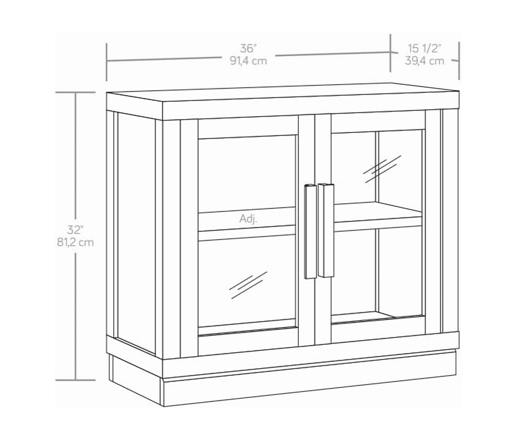 Better Homes & Gardens Ezra Accent Cabinet, Rich Black Finish