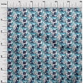 thumbnail image 3 of oneOone Silk Tabby Light Blue Fabric Tropical Leaf with Animal Craft Projects Decor Fabric Printed by The Yard 42 Inch Wide, 3 of 4