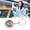 White, variant on Bling Car Keychain Fashionable Rhinestone Key Fob Universal Key Decorations for Women, Black