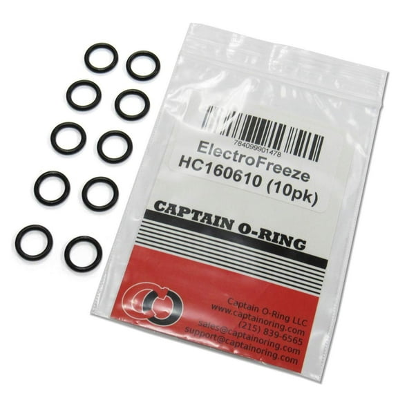 Captain O-Ring - Replacement Electro Freeze HC160610 O-Rings 10 Pack