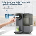 thumbnail image 2 of Countertop RO Water Purifier, 6-Stage Advanced Filtration System for Home Use Instant Chilled Water (50°F) & Room Temperature Water, Required for Kitchens & Home Drinking Water Needs, Gray C100, 2 of 9