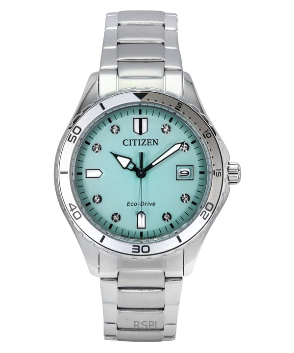 Citizen Marine Lady Eco-Drive Crystal Mother of Pearl Dial Watch