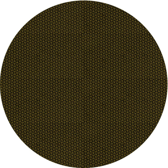 Ahgly Company Machine Washable Indoor Round Transitional Dark Bronze Brown Area Rugs, 4' Round