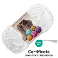 thumbnail image 2 of ComfiTime 3-Pack Velvet Yarn – Bulky #5, OEKO-TEX Certified, Soft Fluffy for Sweaters, Blankets, Scarves, Plush Toys & Home Décor, Crochet/Knitting/Amigurumi, 87.5 Yds/Skein, Machine Washable, White, 2 of 18