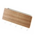 thumbnail image 2 of Wall Mounted Wooden Hanger Decorative Shelf Sundries Storage Box Organizer Home Key Rack Hook, 2 of 10