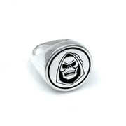 Han Cholo Skeleton Signet Ring, Durable and Sturdy Stainless Steel Ring for Men and Women, Handmade Silver Band for Birthdays, Christmas, Size 11