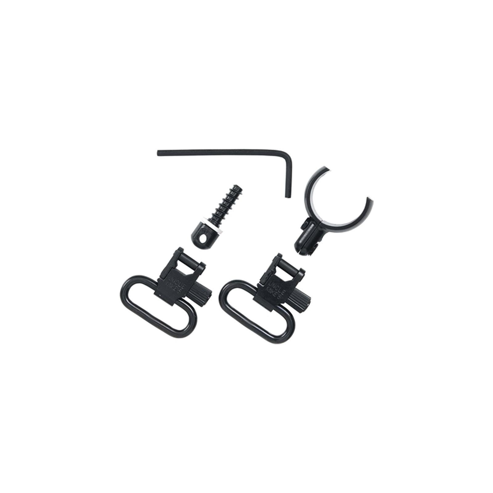 Uncle Mikes 15912 1" Black Quick Detach Sling Swivels