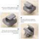 thumbnail image 3 of FOMIYES Clip Repuesto Para Soporte De Interior De Automóvil Color Gris Durable, 3 of 8