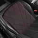 thumbnail image 5 of Cojín universal para asiento de coche | Cuero suave transpirable, impermeable y fondo antideslizante | Diseño perforado, acolchado de espuma | 17,7"x15" | Marrón/Naranja/Beige | Encaja con la, 5 of 7