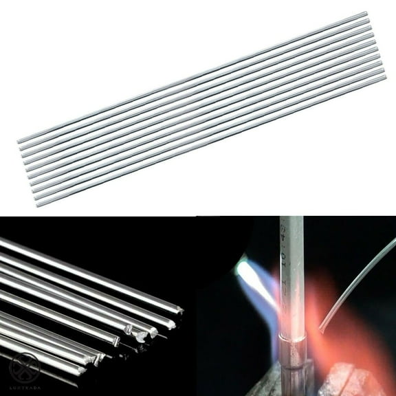 Luxtrada 20PCS Easy Melt Welding Rods Low Temperature Aluminum Wire Brazing - 33cm*1.6mm
