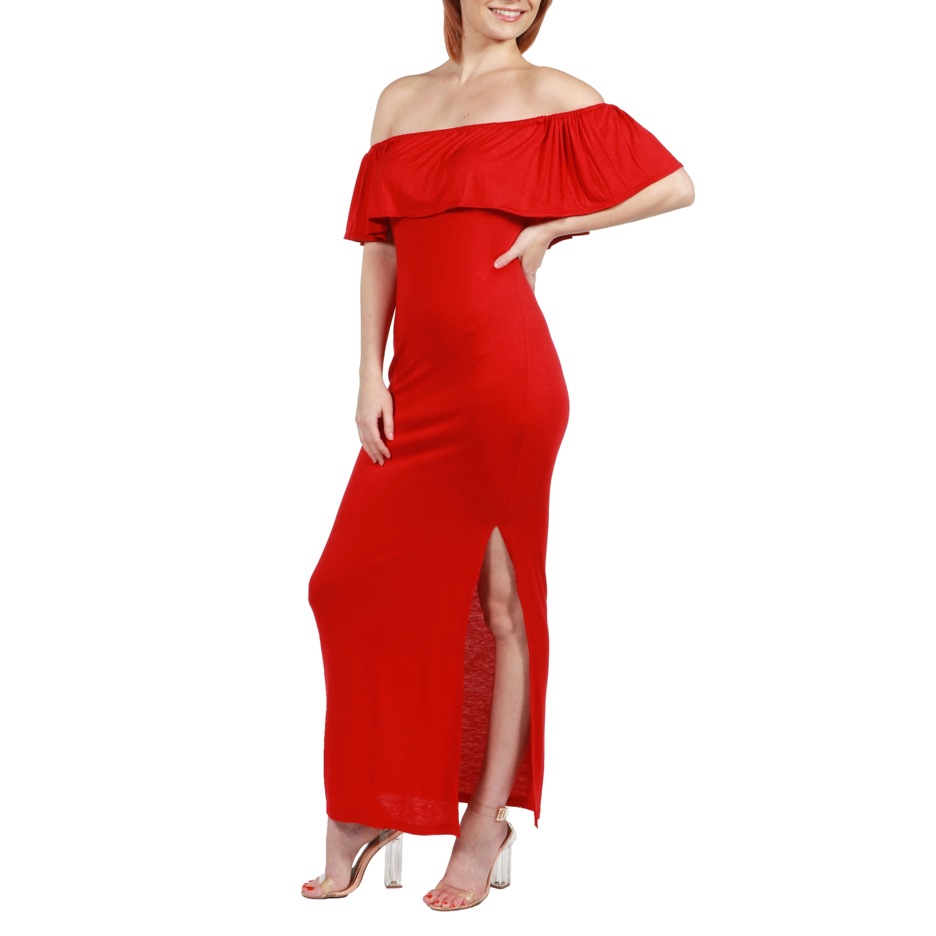 Women's Long Cool Woman Off the Shoulder Dress