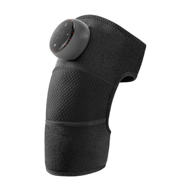 Eoozwa Knee Heating Pad USB Knee Warmer Massagers Men's Heated Knee and Shoulder Pads Women's Heated Knee Pads Pack Winter Warming Products Gifts 1pcs Electric Massager, Black