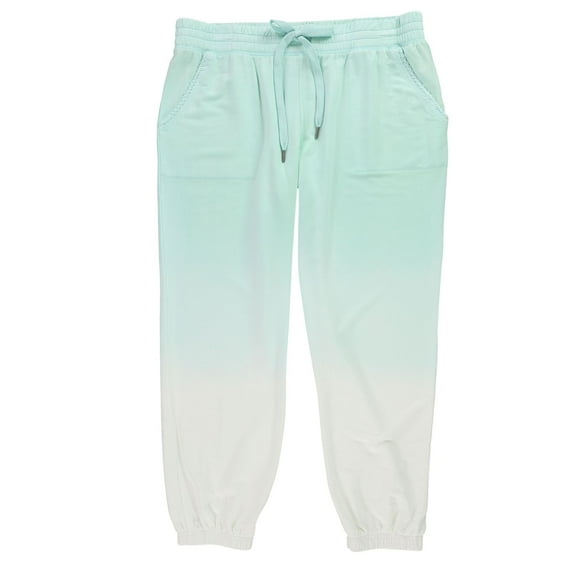P.J. Salvage Womens Ombre Pajama Jogger Pants, Green, Small