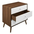 thumbnail image 5 of Modway Transmit 3-Drawer Chest in Walnut White, 5 of 8
