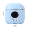 thumbnail image 3 of 2 in 1 Electric Nail Clipper - USB Rechargeable Nail Trimmer with Magnifier, Narrow Precision Design, 3 Speed Gears, LED Light, Quiet Cordless Manicure Tool with Storage Box for Home Use, 3 of 9