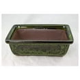 thumbnail image 4 of 8" Moss Green Rectangular Planter Pot with Tray, Rocks & Mesh - Cactus Succulent Pots Indoor Outdoor, 4 of 9