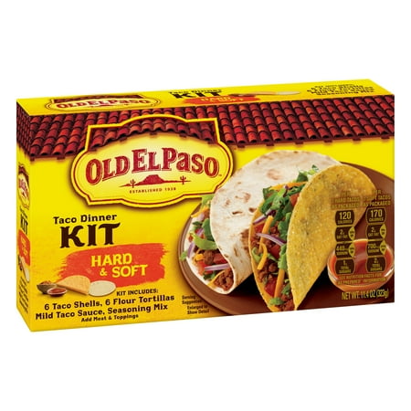 Old El Paso Hard and Soft Taco Dinner Kit, 11.4 oz