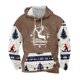 thumbnail image 1 of Sudadera con capucha para hombre, informal, con cordón, estampado navideño, deportiva, blusa de poliéster, 1 of 4