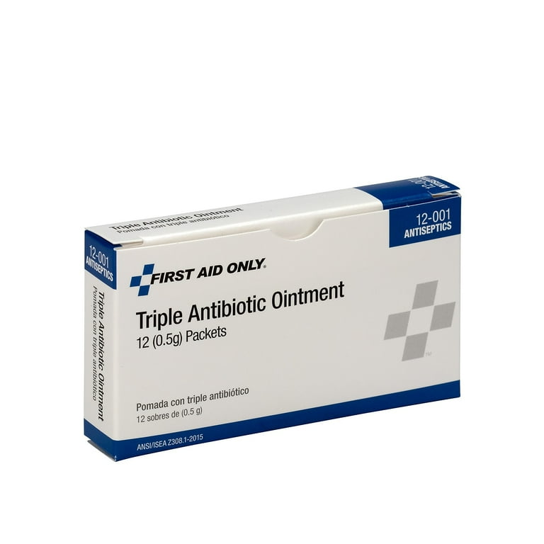 First Aid Kit Refill Triple Antibiotic Ointment, Packet, 12/Box First Aid Kit Refill Triple Antibiotic Ointment, Packet, 12/Box