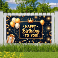thumbnail image 6 of Decorative Design Happy Birthday Banner Balloon Decoration Birthday Party Banner Confetti Design Event Banner for Birthday Party Kids Party Indoor Decoration, 6 of 8