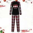 thumbnail image 2 of Odeerbi Christmas Pajamas for Family Holiday Plaid Long Sleeve Family Christmas Pajamas Matching Sets Mom Print Parent-child Suit Two-Piece Sleepwear Xmas Family Matching PJs Set Black, 2 of 5