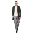 thumbnail image 4 of Men's Tailored Wool Blend Notch Collar Wool Blend Walker Car Coat Jacket, 4 of 6