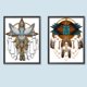 thumbnail image 1 of Pintura de diamante 5D DIY taladro redondo completo búho tortuga atrapasueños kit azul 2 piezas Hugtrwg Para estrenar, 1 of 9