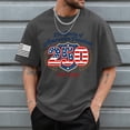 thumbnail image 2 of Leey-World 250 Anniversary Shirts 250Th Anniversary Printed Men's Casual Polo T-Shirt 250 Years of Freedom Shirt American Flag Patriotic Clothes(Dark Gray,S), 2 of 5