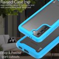 thumbnail image 5 of CoverON For Samsung Galaxy S21 FE Case, Military Grade Full Body Rugged Slim Fit Clear Phone Cover, Light Blue, 5 of 9