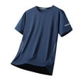 thumbnail image 4 of Men's Summer Sports T-Shirt Ice Silk Short Sleeve Elastic Breathable Loose Fit Round Neck Casual Comfortable Athletic Tee Mens Basic Tee Shirts Summer Classic T-Shirts, 4 of 4