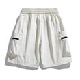 thumbnail image 5 of EOYWHK Beach Shorts with Pockets Elastic Waist Stretchy Mens Casual Shorts Soft Lightweight Breathable Casual Activewear for Men Beige, Size XXL, 5 of 8