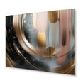 thumbnail image 2 of Designart "Marble Expression Gold and Black V" Abstract Marble Metal Art Print, 2 of 4