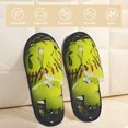 thumbnail image 2 of Balery Ball Pantuflas de Casa de Felpa Silenciosas con Diseño Estampado, Zapatillas Cómodas Antideslizantes de Algodón para Interior-Large, 2 of 8