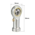 thumbnail image 2 of Uxcell Rod End Self-lubricated Left Hand Female Thread 6mm, 2 of 6