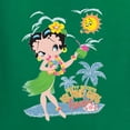 thumbnail image 5 of Wild Bobby Betty Boop Island Girl Paradise Betty Boop Womens T-Shirt, Kelly, Small, 5 of 5