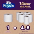 thumbnail image 2 of Royale Velour Recyclable Paper, 9 Mega equal 43 Toilet Paper, 2 of 9