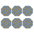 thumbnail image 2 of Pofeuu Sunflowers Print Leather Coasters Set of 6, Round Cups Mugs Mat Pad for Home Kitchen Heat Resistant Drink Coasters,Octagon, 2 of 7