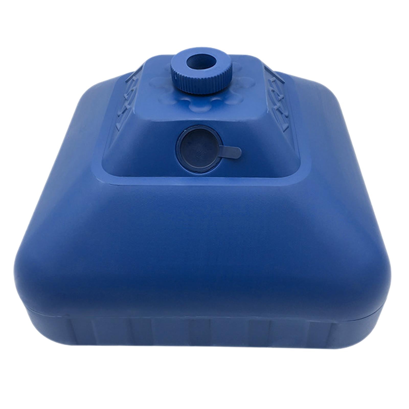figatia Water Fillable Umbrella Base Parasol Holder, Square Patio Umbrella Holder Outdoor Umbrella Stand for Yard Lawn Beach Poolside Blue