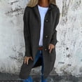 thumbnail image 4 of Cardigan Sweaters for Women Long Sleeve Button Hooded Knitted Sweater Coat with Pockets Womens Cardigan Sweaters, 4 of 6