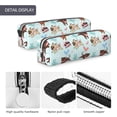 thumbnail image 4 of Fotbe Cute Pug Dogs Pattern Leather Pencil Case, Pencil Pouch with Durable Zipper, Compact and Stylish Organizer for Stationery, Art Supplies, Travel Essentials, 4 of 7