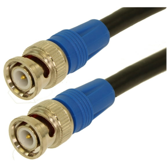 6ft 6G-SDI (4K) BNC Coax Cable, RG6/18AWG Male to Male, Gold Plated Pin
