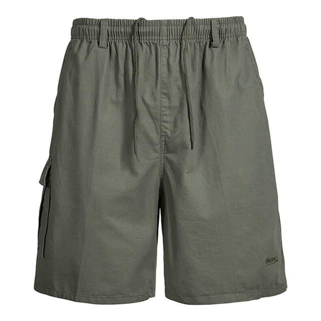 Pantalones de Carga de Bolsillo Múltiple para Hombres, Estiramiento Casual Dentro de Cordón, Pantalones Cortos de Verano Clásicos