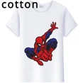 thumbnail image 2 of Camisetas Kawaii de estilo Harajuku para niños, camisetas de algodón con estampado de dibujos animados de Marvel, Spider-Man, amigos, camisetas blancas grunge para niñas, 2 of 5