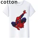 thumbnail image 2 of Camisetas Kawaii de estilo Harajuku para niños, camisetas de algodón con estampado de dibujos animados de Marvel, Spider-Man, amigos, camisetas blancas grunge para niñas, 2 of 5