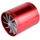thumbnail image 4 of BR Turbonador de entrada de aire BRI turbina de doble Ventilador supercargador ahorro de combustible de gas color rojo, 4 of 9