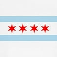thumbnail image 3 of CafePress - Chicago Flag T Shirt - 100% Cotton Ringed T-Shirt, 3 of 4
