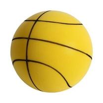 Silent Basketball,2025 New Dribble Dream Silent Basketball,Silent Basketball Dribbling Indoor,Foam Basketball Indoor Training Ball for Youth Various Indoor Activities,Yellow（1pc）