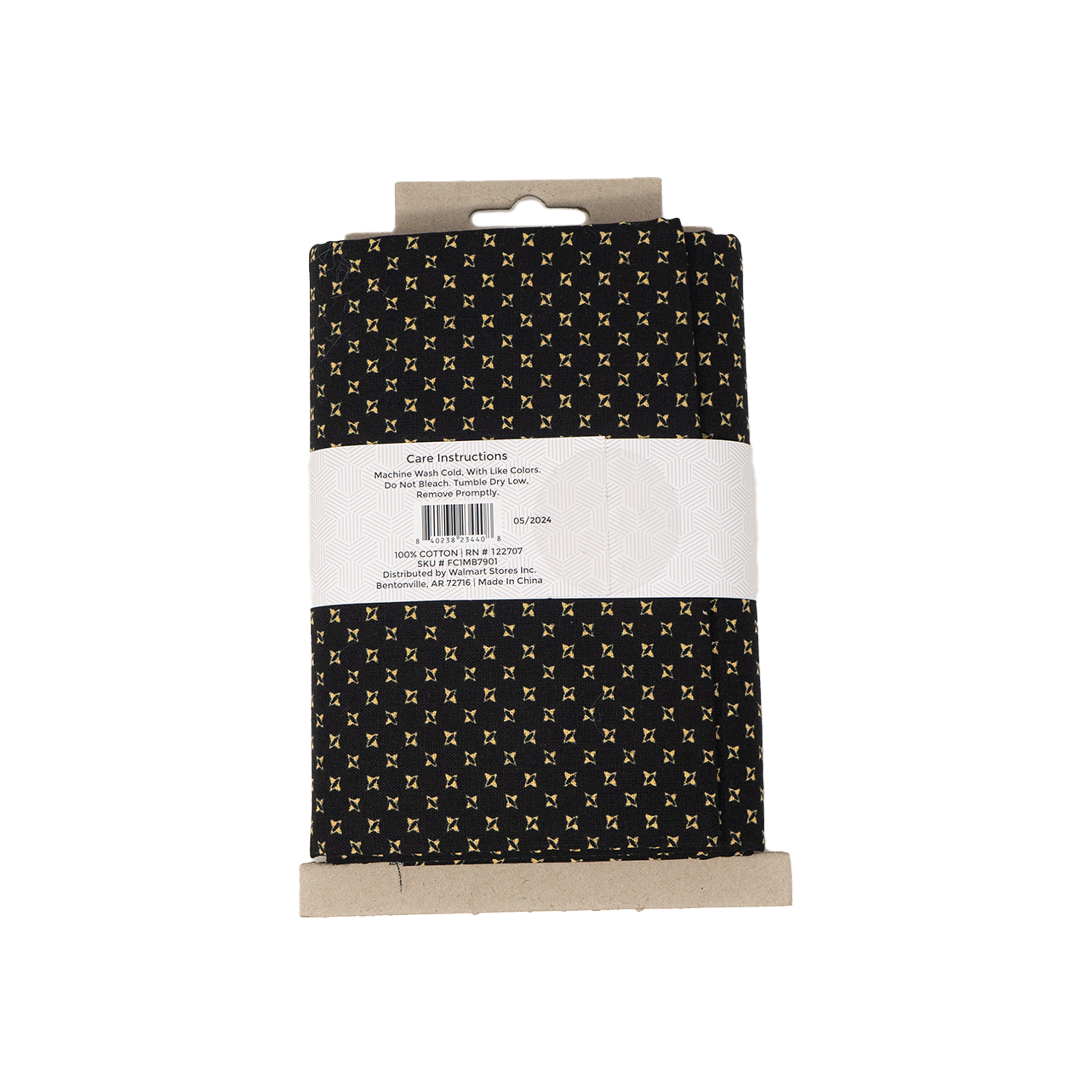 Marcus Brother 1 Yard Cut 100% Cotton Print Fabric, Noir Black, 44" Wide for Quilting & Sewing